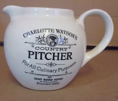 Charlotte Watson`s Country Ceramic Pitcher By Henry Watson • £11.99