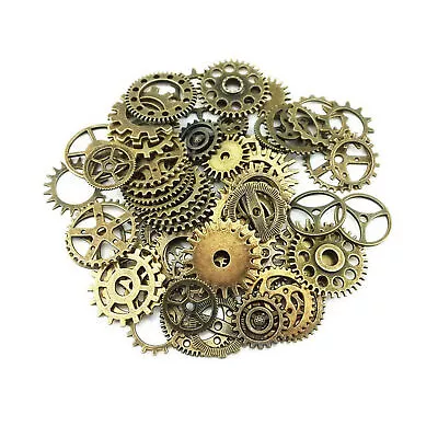 Bronze Watch Parts Steampunk Cyberpunnk Cogs Gears DIY Jewelry Crafts • $10.66