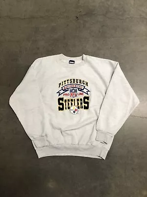 Vintage 90’s Pittsburgh Steelers NFL Pro Line Embroidered Logo Sweatshirt XL Men • $39.99