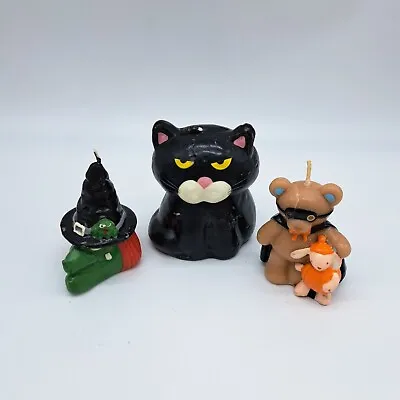 Vintage Halloween Candles Cat Witch Bear • $18
