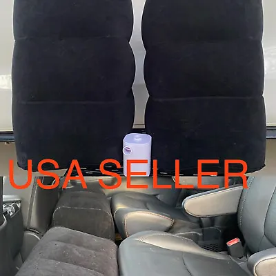 2 BLACK Van Ottoman Seat Footrest Conversion SET Usb Air Pump Fit Toyota Sienna • $170.95