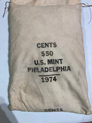 1974 (p)  Bu   Mint Sewn Bag  Lincoln Memorial Cents 5000 Coins • $250