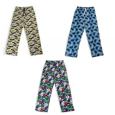 £12.99 • Buy Mens Boys Official Cookie/Joker/Batman Character Lounge Pants Bottoms Nightwear