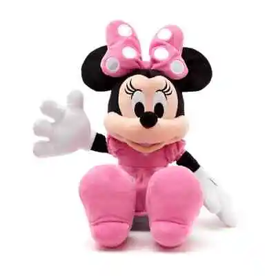 Disney Store Minnie Mouse PINK With Bow Medium Soft Toy • £18.95