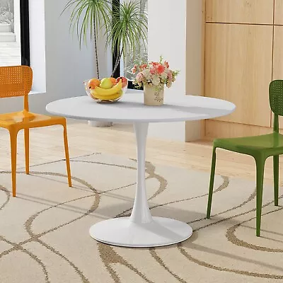 Modern Round Dining Table With Round MDF Table Top And Metal Base • $310.28