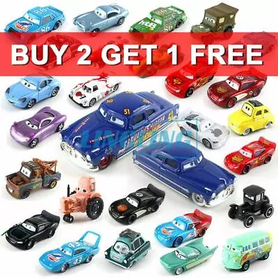 New Disney Pixar Cars Lot Lightning McQueen 1:55 Diecast Model Car Toy Kid Loose • £8.99