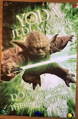 2005 Star Wars Yoda Trends 8599 Poster Vintage New Lucas Films  • $14.99