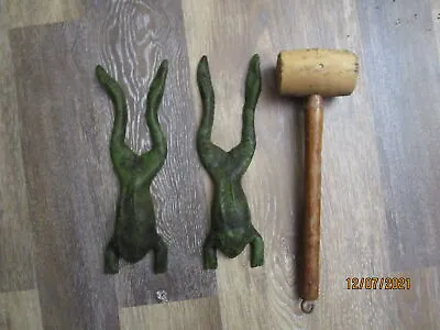 Vintage Carnival Flip Frogs & Rubber Mallet • $39.98