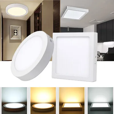 10/25/30W Dimmable Surface Mount LED Panel Light Ceiling Downlight Lamp 110-240V • $8.45