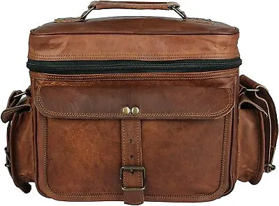 Vintage Leather DSLR SLR Camera Shoulder Satchel Messenger Bag For Men & Women4 • $81.05