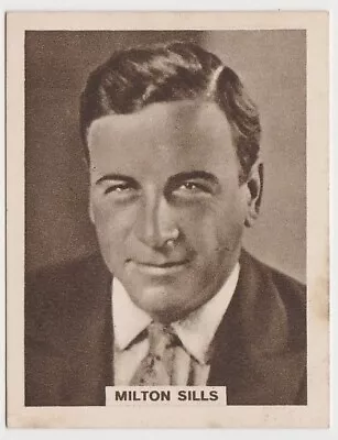 Milton Sills Circa 1930 BAT Celebrities Of Film And Stage Tobacco Card #13 • $3.59