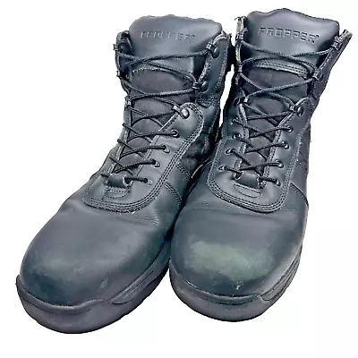Propper Mens Size 16 M Tactical 8  Side Zipper Black Boots Series 100 F4520 • $44.99