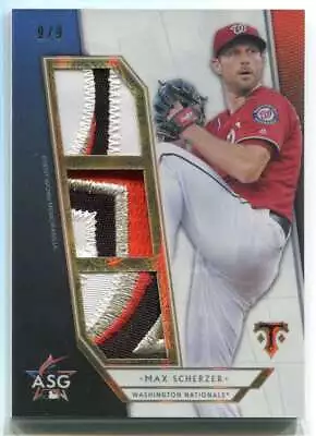 2018 Topps Triple Threads All Star Patches Max Scherzer All Star Game Patch 9/9 • $125