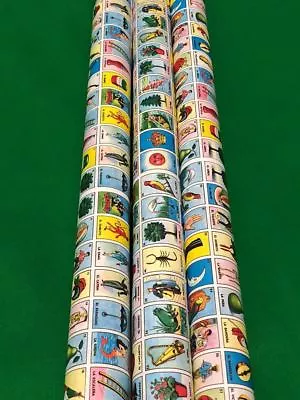 New Don Clement MINI Mexican Loteria Bingo 2 Paper Roll For Boards Gift Wrap • $12.99