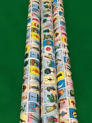 New Don Clement MINI Mexican Loteria Bingo 4 Paper Roll For Boards Gift Wrap • $16.99
