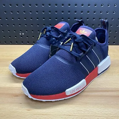 Adidas Originals NMD R1 Los Angeles Navy Silver Scarlet FY1162 Men’s Size 9.5 • $74.99