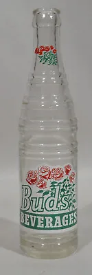  Bud's Beverages ACL Soda Pop Bottle From Kalispell Montana 7 Up Co. Roses • $45