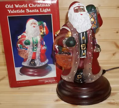 Merck Family Old World Christmas 1997 Yuletide Santa Light In Box (G62) • $88.88
