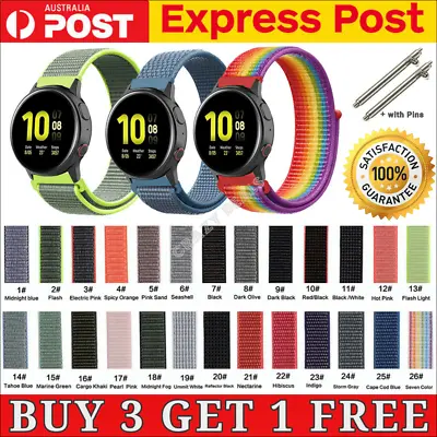 Woven Loop Nylon Sport Wrist Watch Band For Samsung Gear S3/46/42mm/Active/2 • $8.24