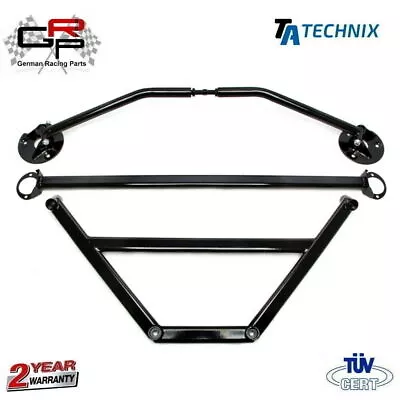 Front & Rear Steel Strut Bar Kit (Incl. Brace) For BMW 3 Series E30 - TA Technix • $142