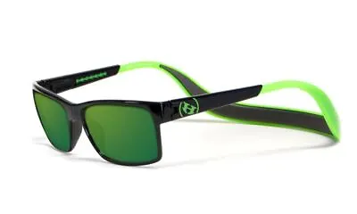 Hoven Eyewear MONIX In Black / Bright Green With Gloss Grey & Green Polarized • $152.87