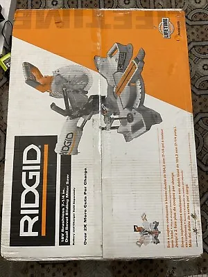 NIB RIDGID 18V Brushless 7-1/4 In. Dual Bevel Sliding Miter Saw Ship From CA! • $229