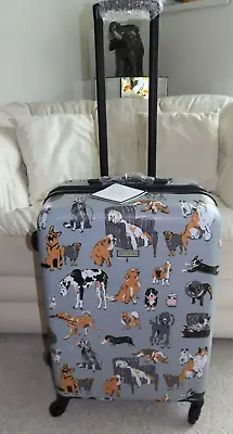 VERA BRADLEY Hardside Rolling 26  Spinner Suitcase Luggage - Dog Show - NWT • $259