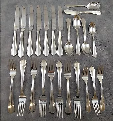 Waterford LINEAR Stainless Steel Flatware 18/10 Glossy Silverware YOU CHOOSE • $8.75