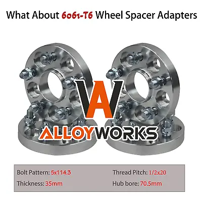 4Pcs Wheel Spacers For 35mm Ford Falcon Mustang Explorer Ranger 70.5mm 5X114.3 • $174.95