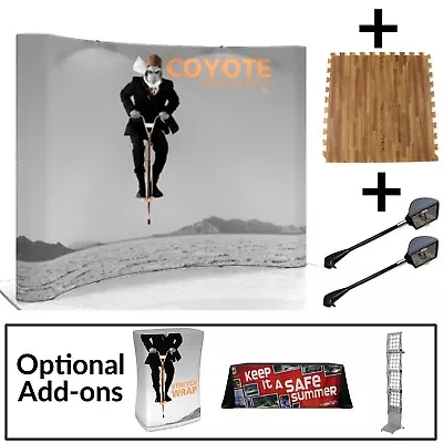 Coyote 8' Curved Graphic Pop-up Display Starter Kit • $2200