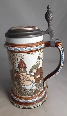 Mettlach Brothers Grimm Beer Stein 2903 SLEEPING BEAUTY VILLEROY & BOCH 1981 EXC • $64.95