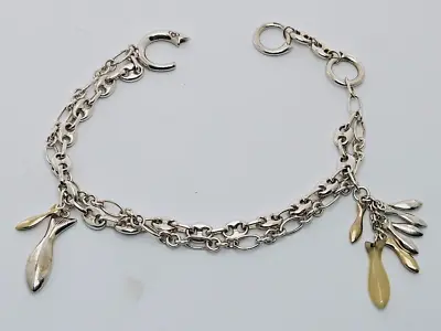 Links Of London SIRENS Fish Bracelet Chain Vintage Sterling Silver Gold • £99.99