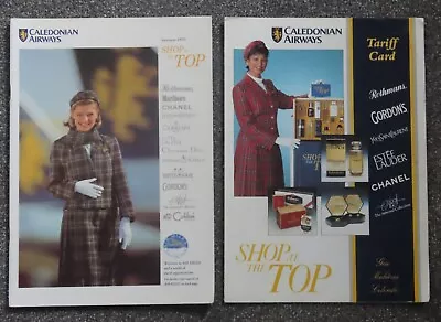 Caledonian Airways Shop At The Top Inflight Magazine & Tariff Card 1993 • £1.99