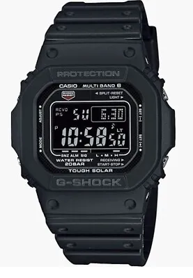 Casio Men's G-Shock Solar Digital World Time Multi Band Watch 46mm GW-M5610U-1B • $127.99