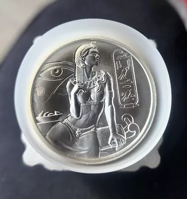 2oz .999 Silver EGYPTIAN GODS SERIES Cleopatra ULTRA HIGH RELIEF From Mint Roll • $240