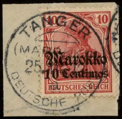 Germany 1911 TANGER A Tangiers Morocco Marokko USED 102544 • $13.20