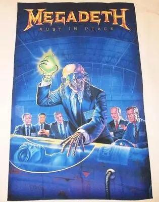 Megadeth Rust In Peace Fabric Poster Flag 27x42 Heavy Metal UK • $22.45