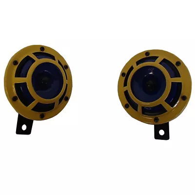 12V Yellow Panther Sharptone Hella Dual Horn Kit H31000001 • $38.99