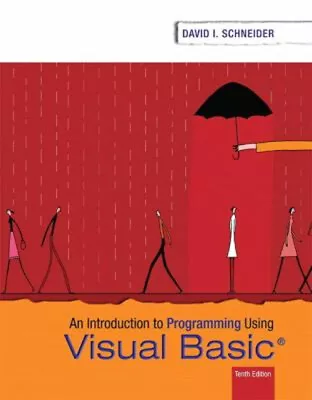 Introduction To Programming Using Visual Basic Paperback David Sc • $6.45