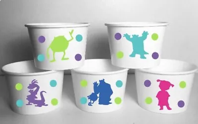 Monsters Inc Party Cups Set/12 Treat Food Favors Snack Ice Cream Bowls • $18.99