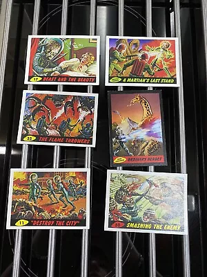 Mars Attacks Collector Cards Very Good Condition 6 Cards • £6