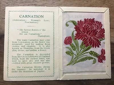 Kensitas Silk Flowers-CARNATION-1930s-1st Series-#7-Medium-Folder • £1.75