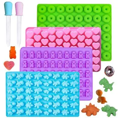 6 Pack Silicone Gummy Bear Mould Chocolate Mold Sweet Jelly Ice Cube Tray DIY • £7.51