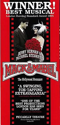 Jerry Herman & Michael Stewart's Mack & Mabel  At The Piccadilly Theatre • $1.23