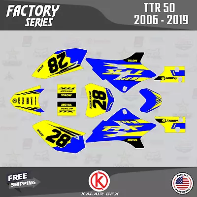 $44.99 • Buy Graphics Kit For Yamaha TTR50 (2006-2023) TTR 50 TTR-50 Factory - Yellow