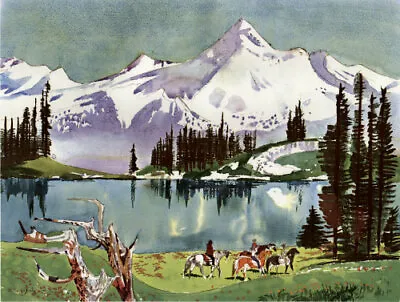 Millard Owen Sheets - Glacier Peak Washington - 13 X 19 Print 1965 • $14.99