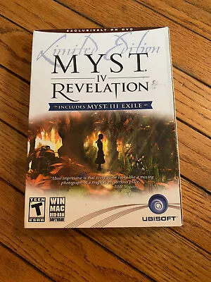 Myst IV: Revelation -- Limited Edition (Windows/Mac 2004) DVD Exclusive • $19.99