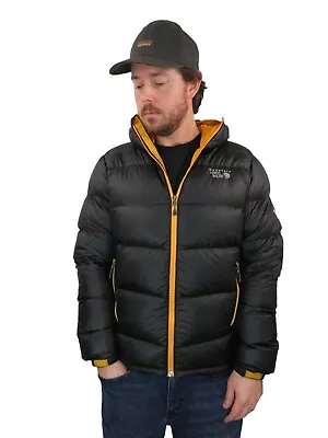 New Mountain Hardwear Goose Down Puffer Jacket Mens Sz Medium Black Coat Quilted • $153.99