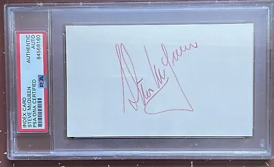 Steve Mcqueen Vintage Signed Card Auto Autograph Psa/dna King Of Cool Rare 👍 • $6999.99