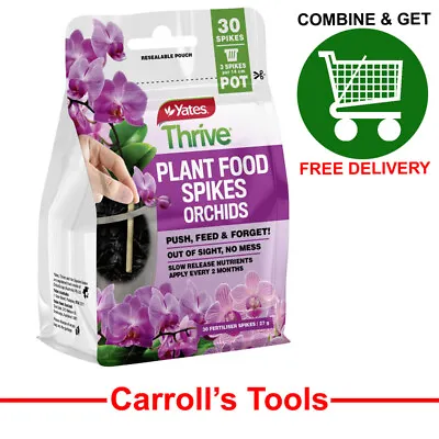 $8.98 • Buy Yates Thrive Plant Food Spikes Orchids 27g  - 30 Spikes